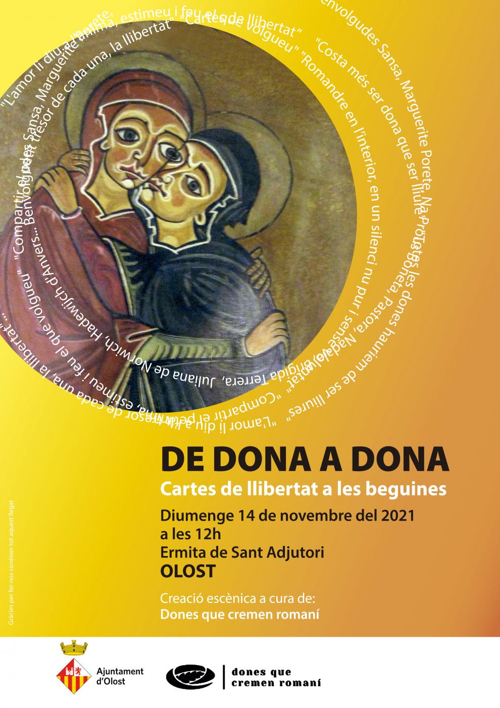 De dona a dona, cartes de llibertat a les beguines